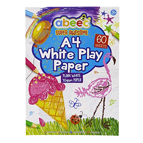 Bloc de dibujo para niños (3 paquetes de papel) incluye 2 blocs de dibujo A4 y 1 cuaderno de bocetos A3 – 150 hojas en total de papel de dibujo.