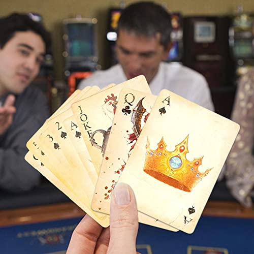 bokelot Juego de Cartas de póquer, Cartas de Papel, Juegos de baraja, Dioses y Fantasmas Resistentes a la corrosión Imprimir Cartas de póquer Regalos para Amigos Familia