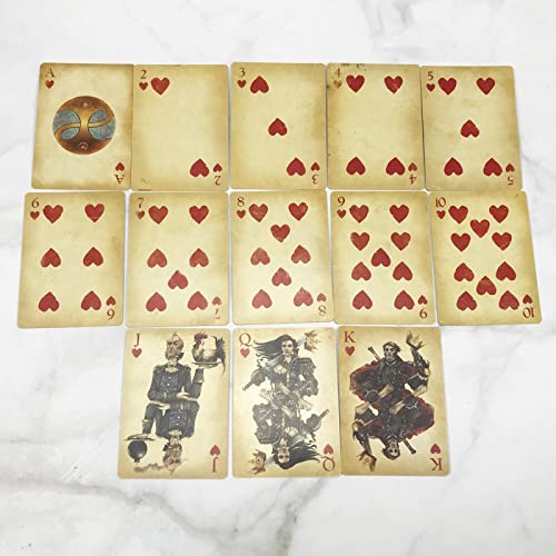 bokelot Juego de Cartas de póquer, Cartas de Papel, Juegos de baraja, Dioses y Fantasmas Resistentes a la corrosión Imprimir Cartas de póquer Regalos para Amigos Familia