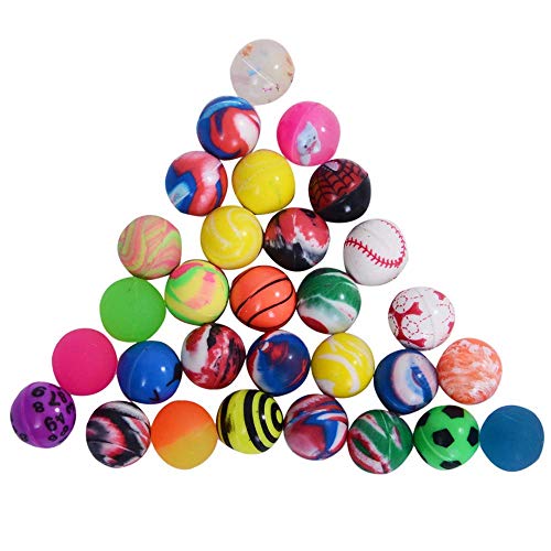 Bouncy Balls - Pack of 20 - Party Bag filler - 27mm bouncy ball by The Toys & Games Store