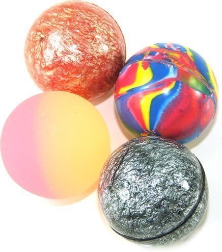 Bouncy Balls - Pack of 20 - Party Bag filler - 27mm bouncy ball by The Toys & Games Store