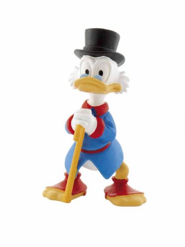 Bullyland 15310 - Figura de Juego, Walt Disney Scrooge McDuck, Aprox. 7,5 cm de Altura, Figura Pintada a Mano, sin PVC, para Que los niños jueguen con la fantasía