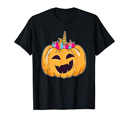 Calabaza del Unicornio I Unicornio I Disfraz de Halloween Camiseta
