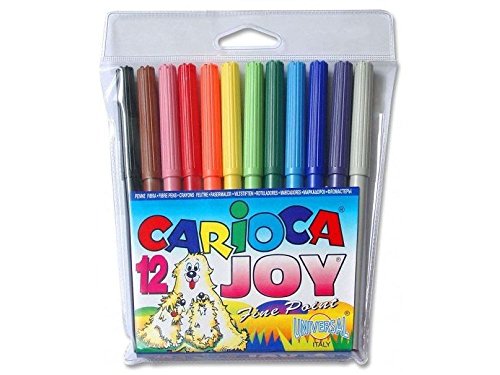 Carioca - 12 rotuladores de colores de punta fina