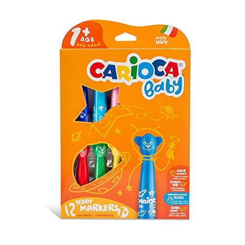 Carioca- Teddy Marker 1+ Rotuladores, Color surtido (42816)