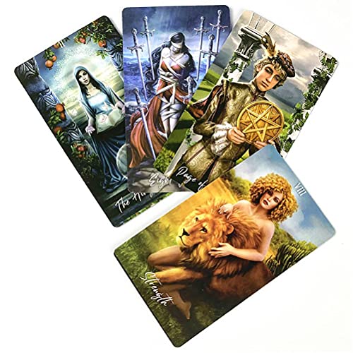 Cartas del Tarot de la Sabiduría Elemental,The Elemental Wisdom Tarot ​Cards,Tarot Card,Party Game