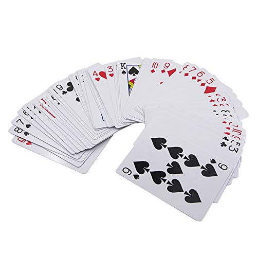 Cartas mágicas marcadas – Trucos mágicos secretos de póquer marcadas – Adulto ver a través y perspectiva póker juguetes mágicos (10 juegos, rojo)
