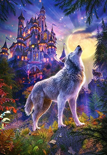 Castorland Wolf Castle Puzzle - Rompecabezas (Puzzle Rompecabezas, Fantasía, Niños y Adultos, Lobo, Niño/niña, 9 año(s))