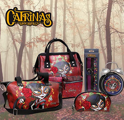 Catrinas, Bolso con Laterales Ampliables, con Personaje Rosabella, Multicolor (CyP Brands)