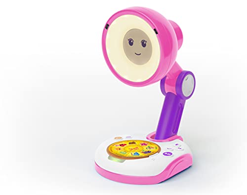 Cefa Toys-Funny Sunny Mi Amiga Interactiva, Cuentahistorias en Forma de Lámpara, Color Rosa y Blanco, Apto para Niños a Partir de 3 años, (916)