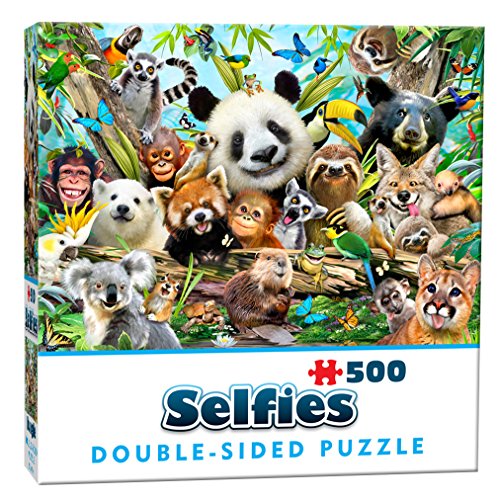 Cheatwell Games Puzzle de Doble Cara de 500 Piezas, diseño de Animales de la Selva, Color nulo. (28415)