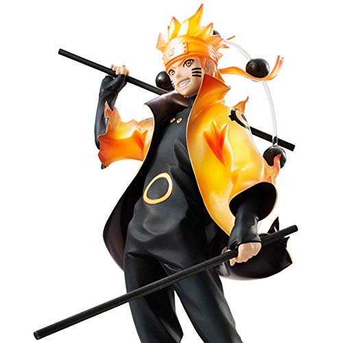 CHENGLI Naruto Shippuden Uzumaki Naruto Seis Ways Inmortals Modo Anime Game Carácter Modelo Muñeca Estatua Estatua Decoración De Escritorio PVC Colección Artesanía Regalo 7in G-7IN