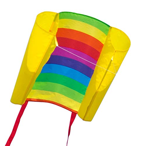CIM Cometa de una cuerda - Beach Kite RAINBOW - por niños con edad a partir de 6 años - 74x47cm - Cordón y cola de la cometa incluidos