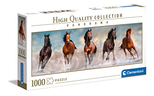 Clementoni-CM-39607 Horses – Puzle Adulto – 1000 Piezas – Fabricado en Italia, Color (39607)