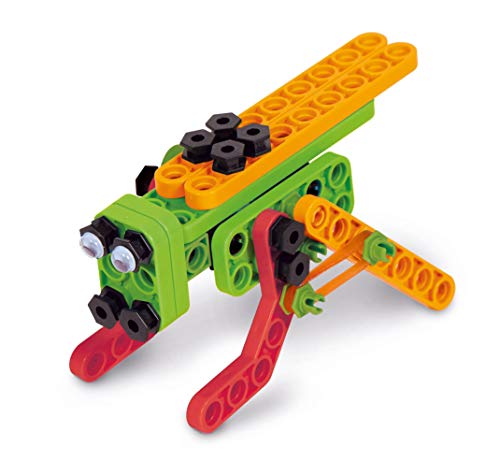 Clementoni - Mechanics Junior Animales del prado- juego de construcciones a partir de 6 años, juguete en español (55371)