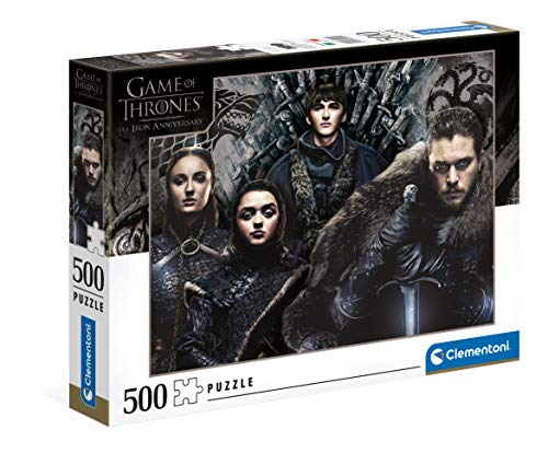 Clementoni - Puzzle Juego de Tronos 500 piezas, puzzle adulto escenas Game of Thrones (35091)