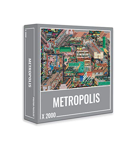 Cloudberries Metropolis - Rompecabezas detallado y desafiante de 2000 Piezas para Adultos con un fantástico Mapa de la Ciudad en 3D y un Tema de Arquitectura