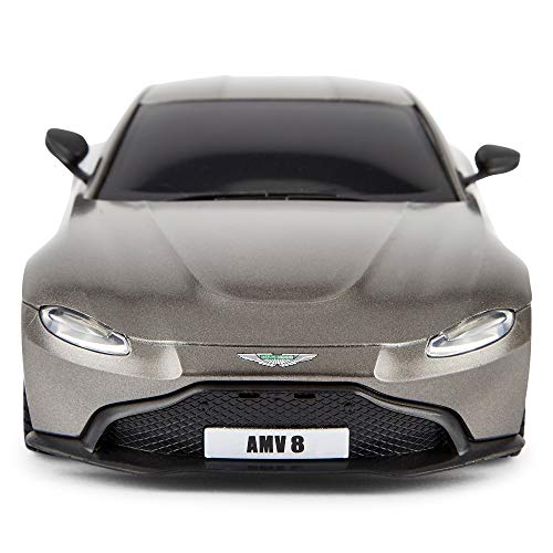 CMJ RC Cars Coche de Control Remoto con Licencia Oficial Aston Martin Vantage de 1:24 Escala (Verde)