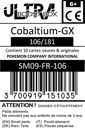 Cobaltium-GX 106/181 - #myboost X Soleil & Lune 9 Duo de Choc - Coffret de 10 Cartes Pokémon Françaises