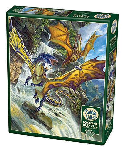 Cobblehill 80105 - Puzzle de 1000 piezas, diseño de dragones de cascada , color/modelo surtido