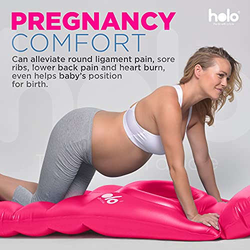 Colchón inflable Holo con orificio para la barriga de embarazadas y almohada