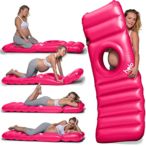 Colchón inflable Holo con orificio para la barriga de embarazadas y almohada