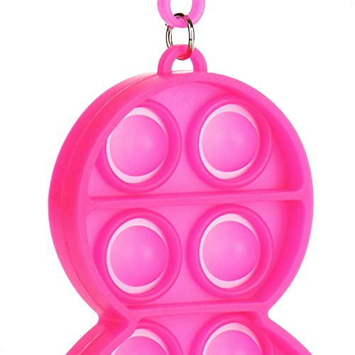 com-four® 4X Llavero pingüino - Fidget Toy Pop It Push It, Pop Bubble - Juguetes antiestrés para Colgar en el Camino - para niños y Adultos - [la selección varía]
