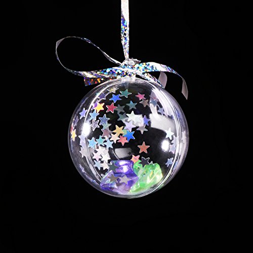 Confeti de Estrella Confeti Brillante Estrellas de Holográfica para Decoración de Navidad, Suministros de Fiesta de Boda y Arte de Uña, Multicolor, 1/4 Pulgadas