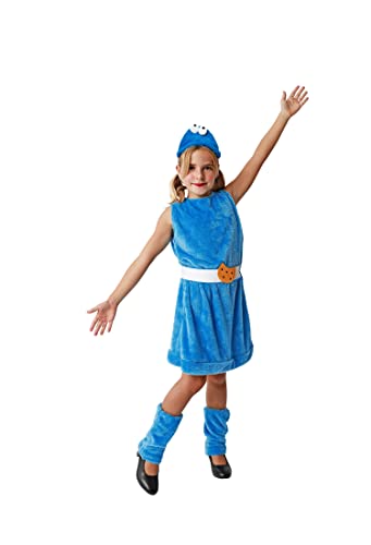 Costumizate! | Disfraz de Monstruo Azul para niña, tallas a elegir. Colección Carnaval (7-9)
