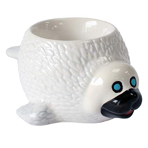 Crockery Critters Huevera - Foca de Deluxebase. Bonito animal de cerámica con forma de huevera para niños y adultos.