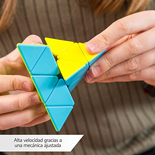 CUBIDI La pirámide del Cubo de Magico, emocionante Rompecabezas de Pyraminx para Niños Sin Pegatina Pieza - 1