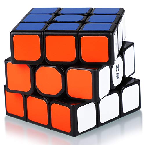 Cubo Magico 3x3 3x3x3 Speed Cube Puzzle Cubo de la Velocidad Niños Juguetes Educativos, Pegatinas de PVC