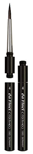 Da Vinci 1593TP Series - Pincel para Acuarela (Fibra sintética, 14 x 0,25 x 30 cm), Color Negro