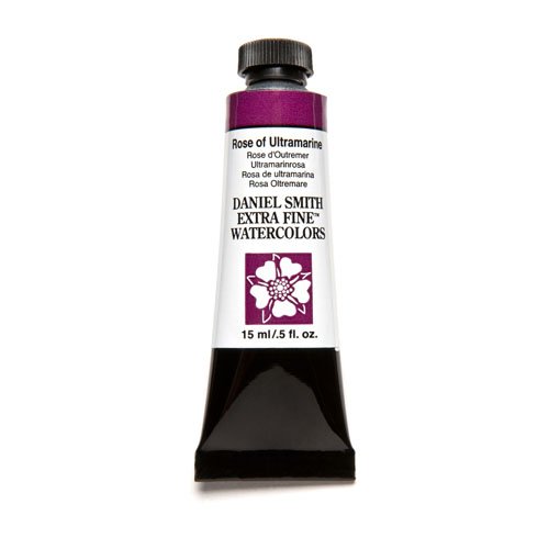 DANIEL SMITH Tubo de pintura de acuarela extrafina de 15 ml, rosa de ultramarino