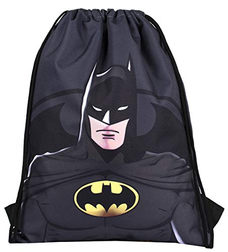 DC Comics - Sakky Kids Batman bolsa con cordón - Bolsa escolar para niños - Regalo oficial para niños