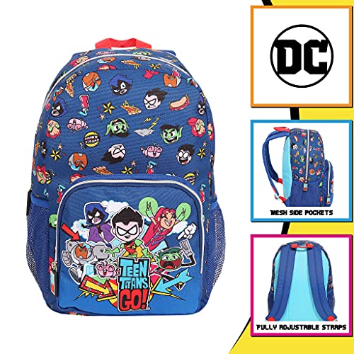 DC Teen Titans Go Characters Mochila para niños | Producto Oficial | Mochila de Regreso a la Escuela