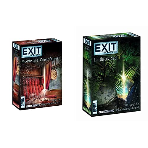 Devir Exit: Muerte En El Orient Express, Ed. Español (Bgexit8) + Exit: La Isla Olvidada, Ed. Español (Bgexit5) , Color/Modelo Surtido