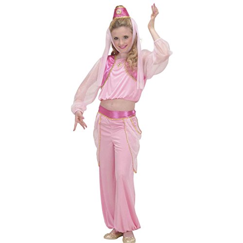 Disfraz infantil de bruja de 158 cm, 11 – 13 años, estilo oriental, harén, danza del vientre, danza del vientre, carnaval, disfraz de princesa árabe