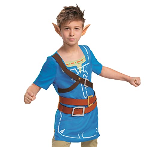 Disguise Disfraz Zelda Niño Link Azul, Disfraz Superhéroe Niño Disponible en Talla L