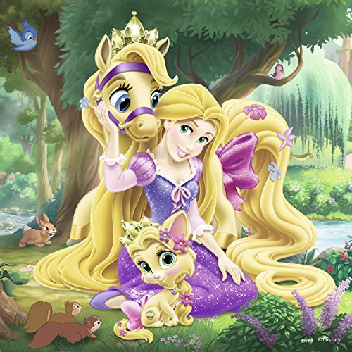 Disney Princesas Puzzles 3 x 49 Piezas, diseño Belle, Cenicienta y Rapunzel (Ravensburger 09346 5)