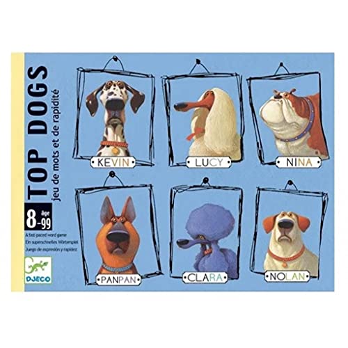 DJECO Top Dogs Juegos de Cartas, Multicolor (35099)