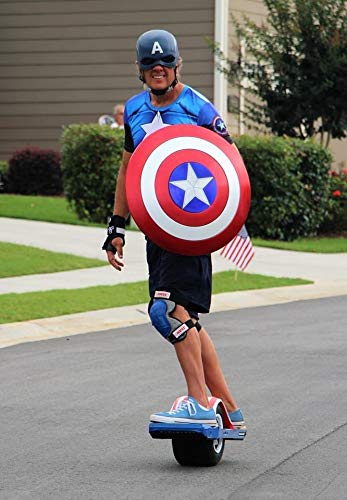 DMAR Escudo del Capitán América, Escudo De ABS Plástico de 57 cm, Serie Avengers Legends, Réplica De Marvel Prop