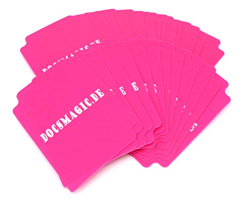 docsmagic.de 25 Trading Card Deck Divider Pink - Divisores Rosa - MTG PKM YGO