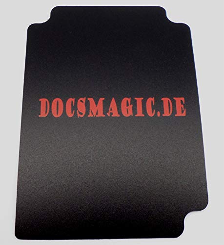 docsmagic.de Deck Box + 60 Double Mat Black Sleeves Small Size - Mini Caja & Fundas Negra - YGO