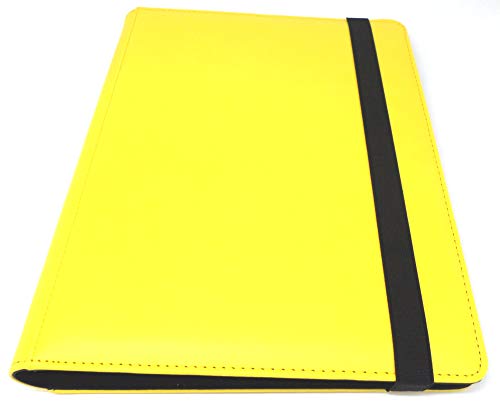 docsmagic.de Pro-Player Premium 9/18-Pocket Album Yellow - 360 Card Binder - MTG - PKM - YGO - Álbum para Tarjetas Amarillo