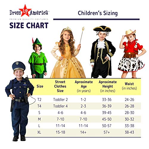 Dress Up America- Disfraz de Mago Infantil, Color 1, 1-2 años (64 cm Cintura, 88 cm Altura) (548-T2)