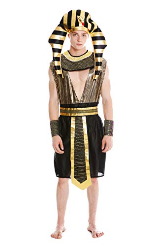 dressmeup DRESS ME UP - M-0028-M/L disfraz hombre carnaval Halloween Ramsés egipcio faraón talla M/L