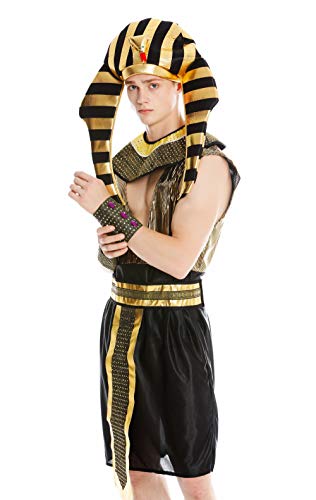 dressmeup DRESS ME UP - M-0028-M/L disfraz hombre carnaval Halloween Ramsés egipcio faraón talla M/L