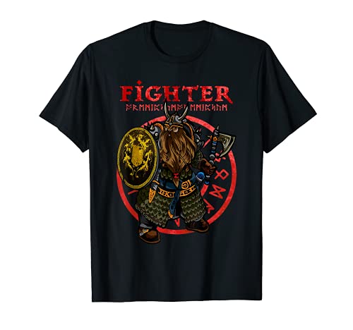 Dwarven Fighter Fantasía RPG Juego de rol Dwarf Camiseta