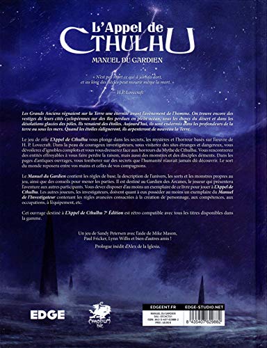 Edge Entertainment – la llamada de Cthulhu JDR – 1 manual del guardián